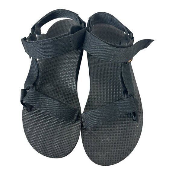 Teva Sandals Womens 6 Midform Universal Platform Black Hook & Loop - Picture 2 of 5